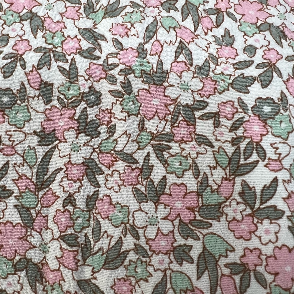 & Other Stories Pink, green & Cream Floral midi spaghetti strap Dress Sz 4 EUC - Picture 4 of 7